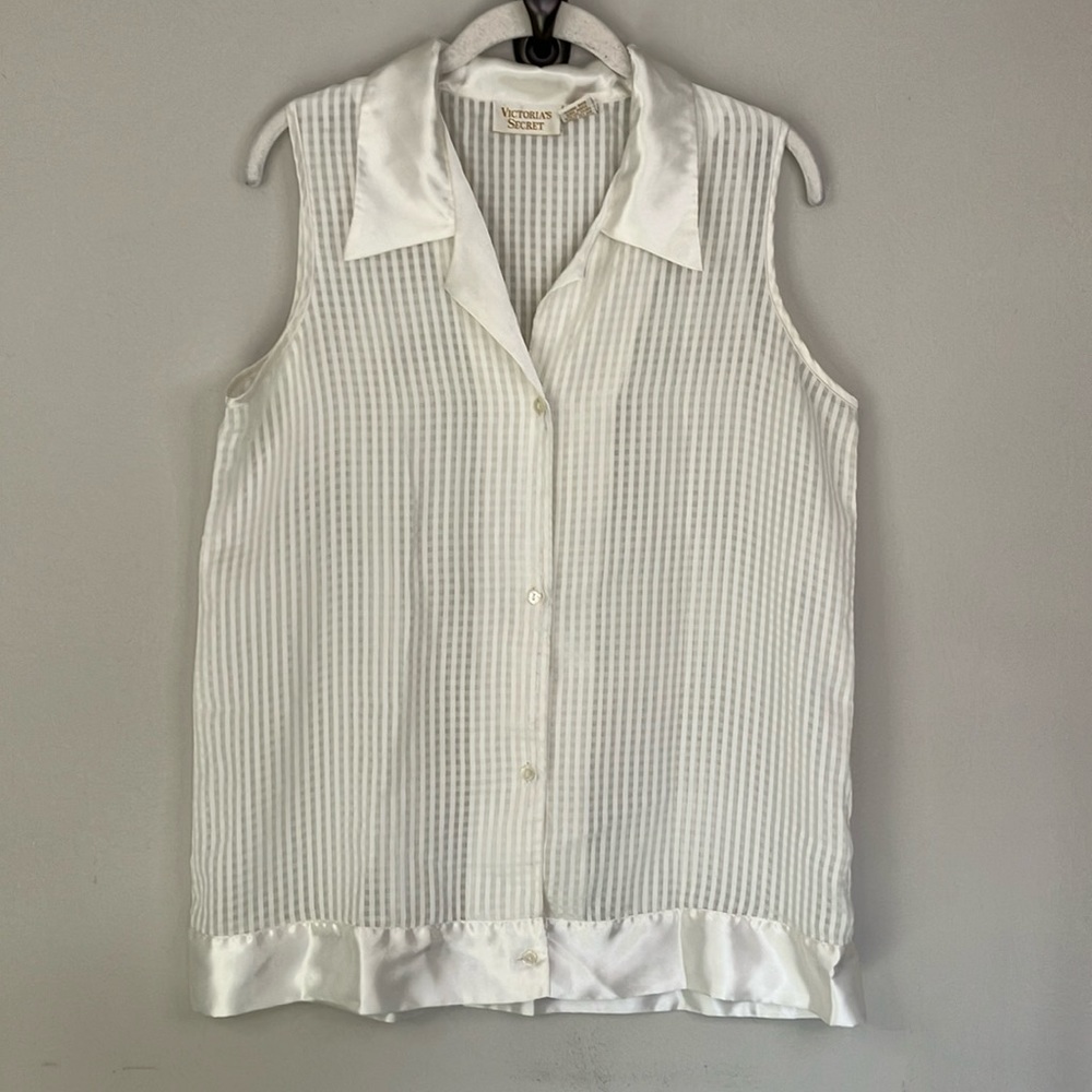 Victoria’s Secret vintage gold label semi-sheer top